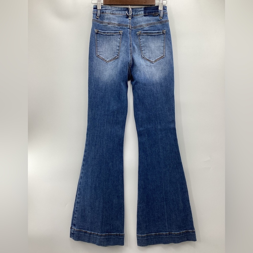 Risen Patch Pocket Flare Women's Jeans - Picture 2 of 11